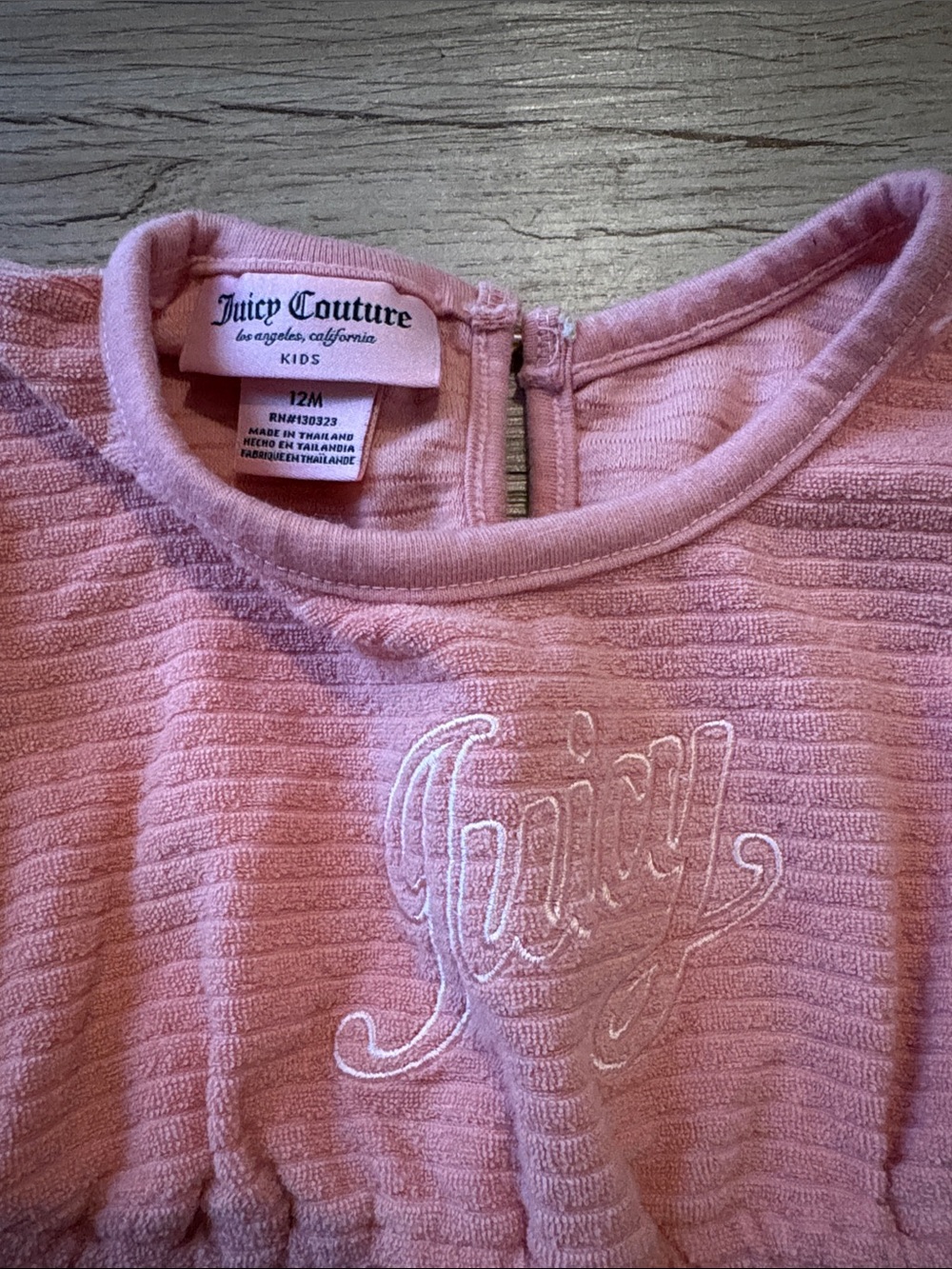Juicy Couture Soft Pink Ribbed Ruffle Dress - Picture 4 of 4